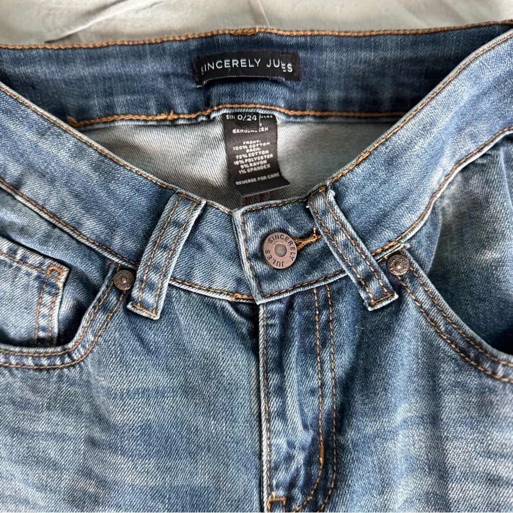 Sincerely Jules High Rise Blue Jeans - Picture 13 of 14